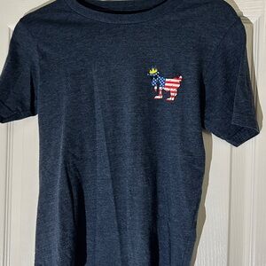 GOAT lacrosse Navy Graphic T-Shirt